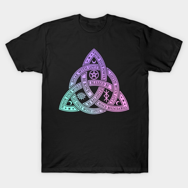 Know Your Power Trinity Knot T-Shirt by RavenWake